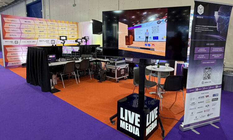 INVENTICS presented at BEYOND Expo 2026 in Athens, INDUX-R Use Case 1 – LiveMediaXR OmniConferences